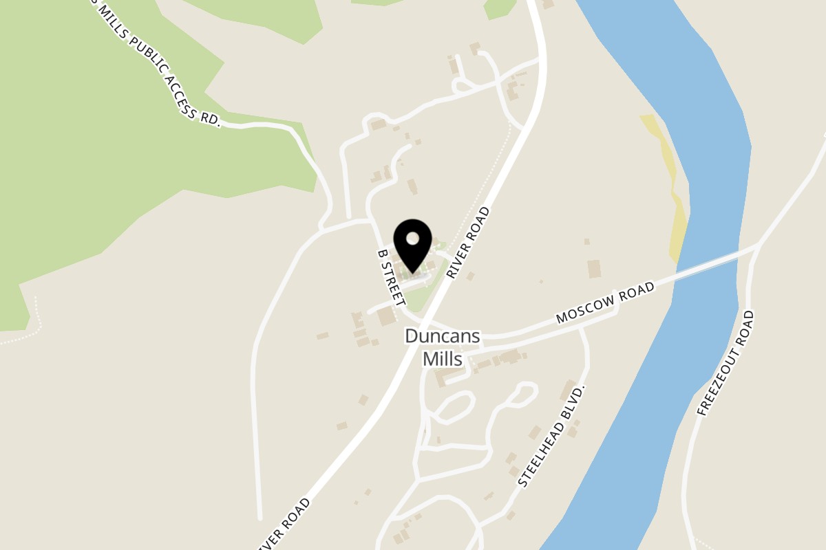 Map showing the location of Cape Fear Café on 25191 Main Street in Duncans Mills